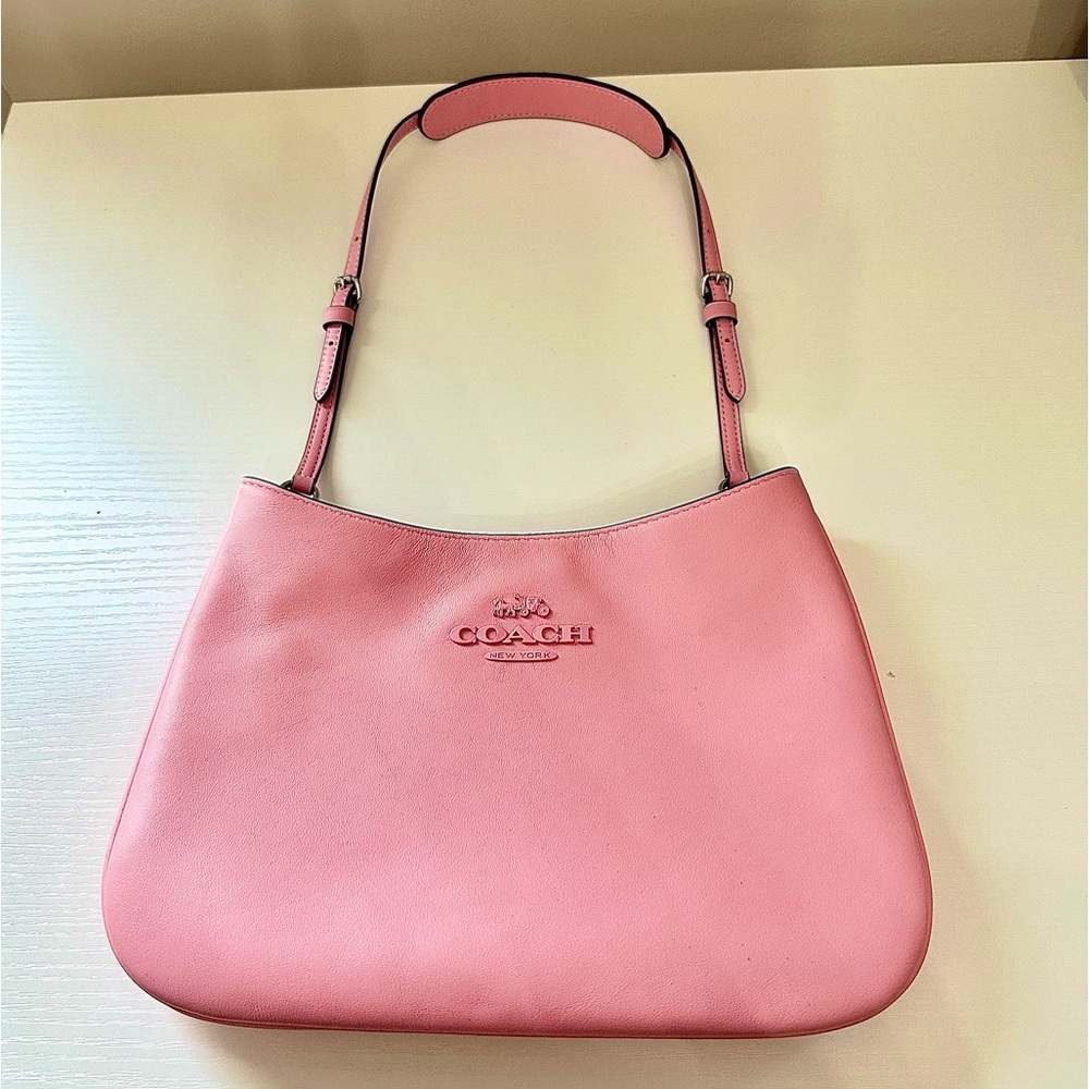 Pink Coach bag, coach shoulder bag,  mini pink bag, wristlet, babypink, Barbie - Picture 2 of 14